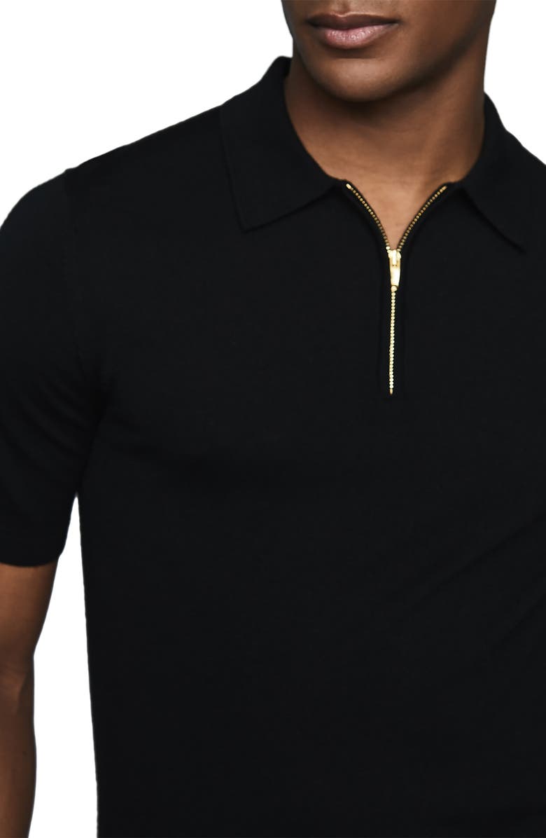 Reiss Maxwell Rib Jersey Snap-Up Shirt, Alternate, color,