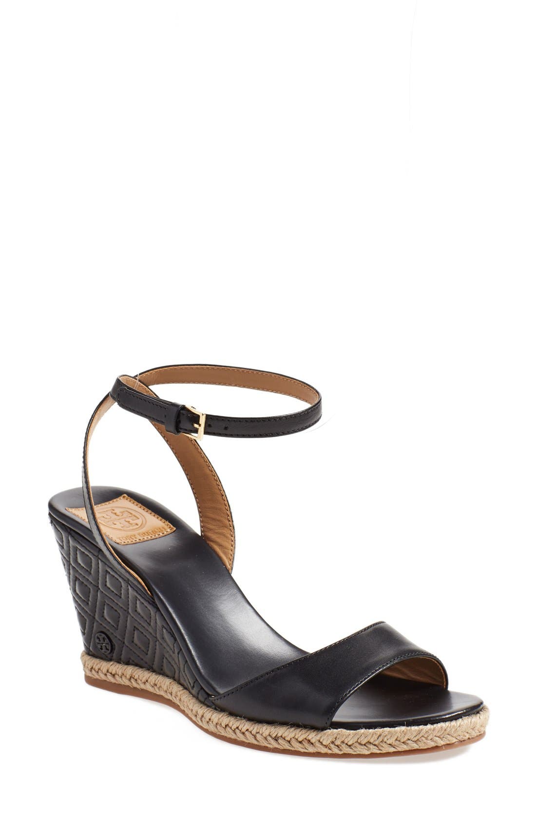Tory Burch 'Marion' Wedge Sandal, Main, color, 