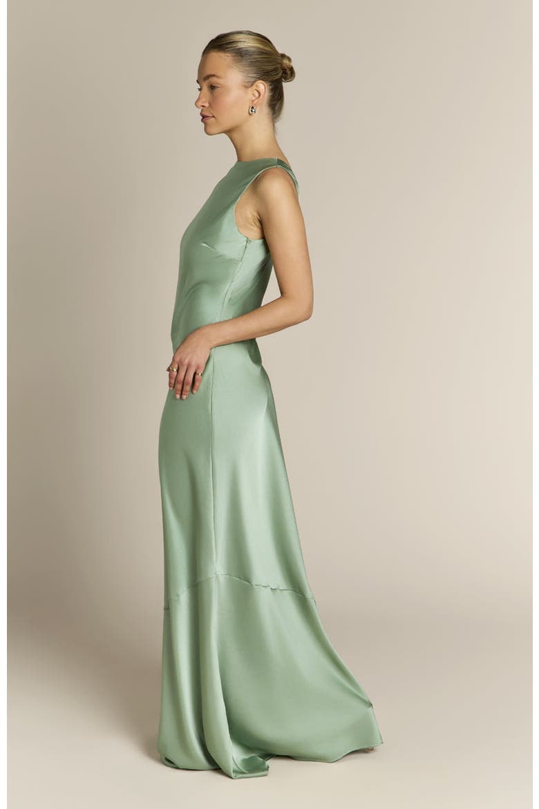 Paloma Scoop Back Dress, Alternate, color, Sage