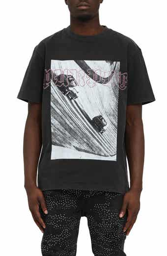 Studded Heavyweight Jersey Cotton Graphic T-Shirt