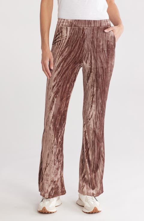 Wide Leg Velvet Pants