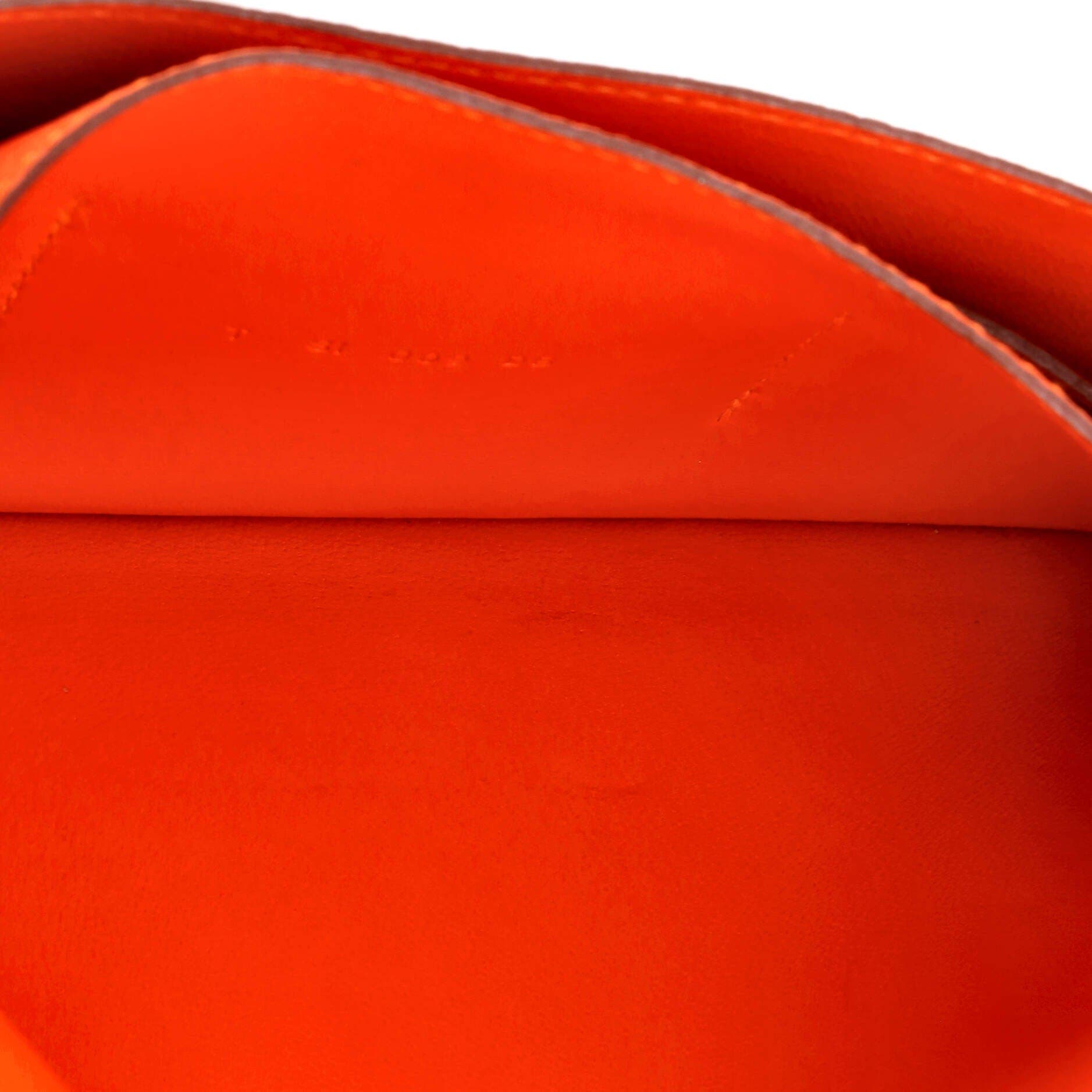 Pre-Owned Hermes Dogon Duo Combined Wallet Leather, Alternate, color, Feu