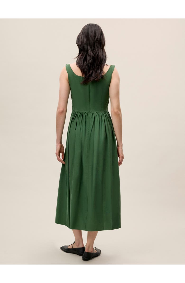 Rebecca Taylor Sleeveless Midi Dress, Alternate, color, Emerald