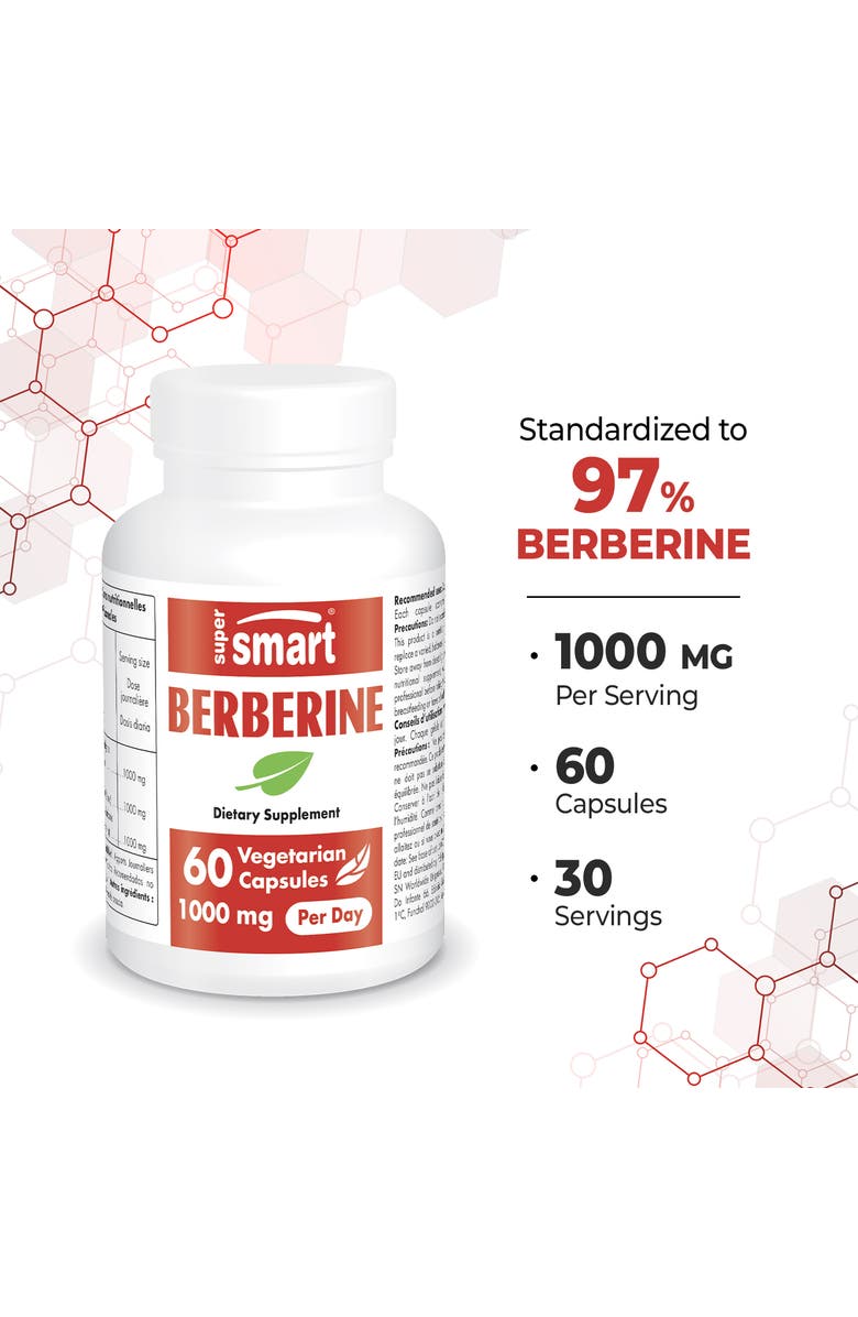 SuperSmart Berberine HCl Supplement, Alternate, color, NO COLOR