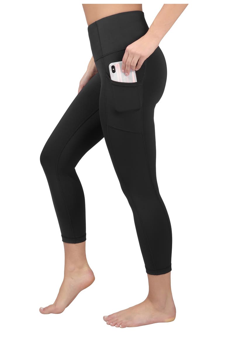90 DEGREE BY REFLEX Interlink High Waist Pocket Capri Leggings, Alternate, color, 