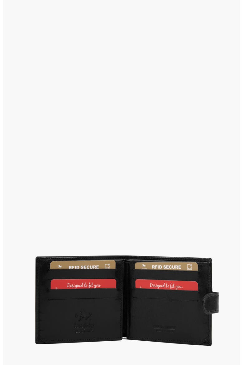 Gentleman Trifold Leather Wallet 564, Alternate, color, Black
