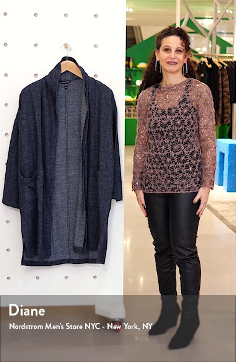 Organic Cotton & Hemp Tweed Long Coat, sales video thumbnail