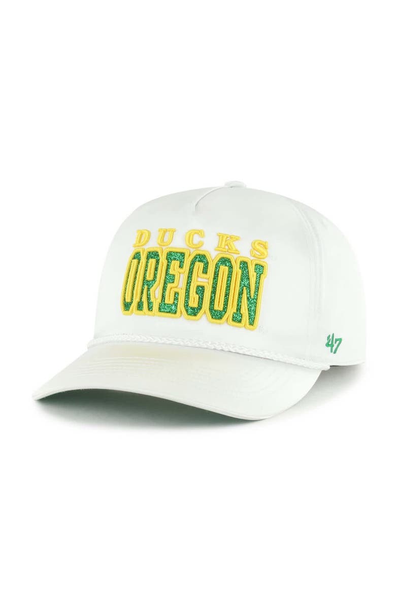 '47 Women's '47 White Oregon Ducks Outspoken Hitch Adjustable Hat, Alternate, color, White