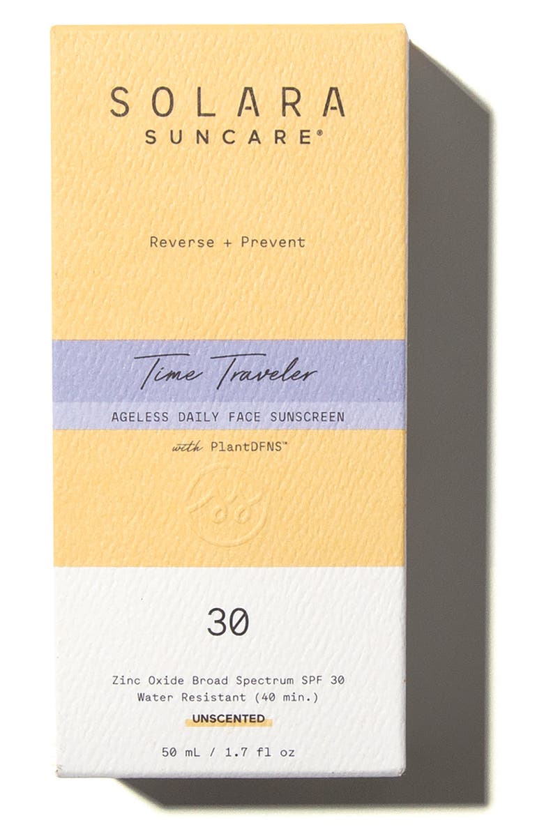 SOLARA SUNCARE Time Traveler Ageless Daily Face Sunscreen SPF 30, Alternate, color, 