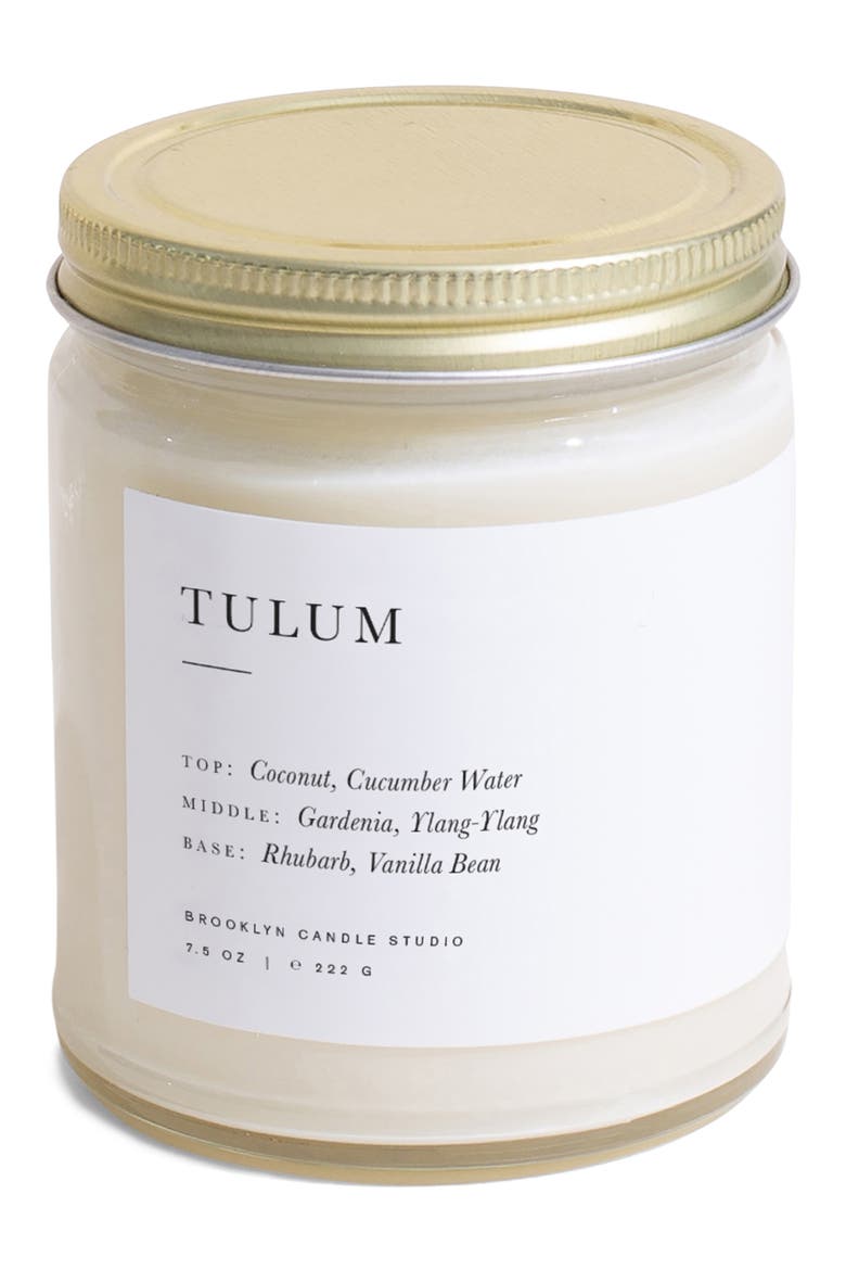 Tulum Jar Candle, Main, color, WHITE