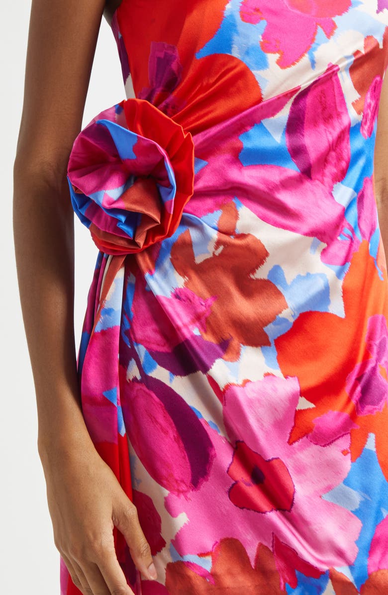 Ramy Brook Kit Floral Print Strapless Minidress, Alternate, color, 