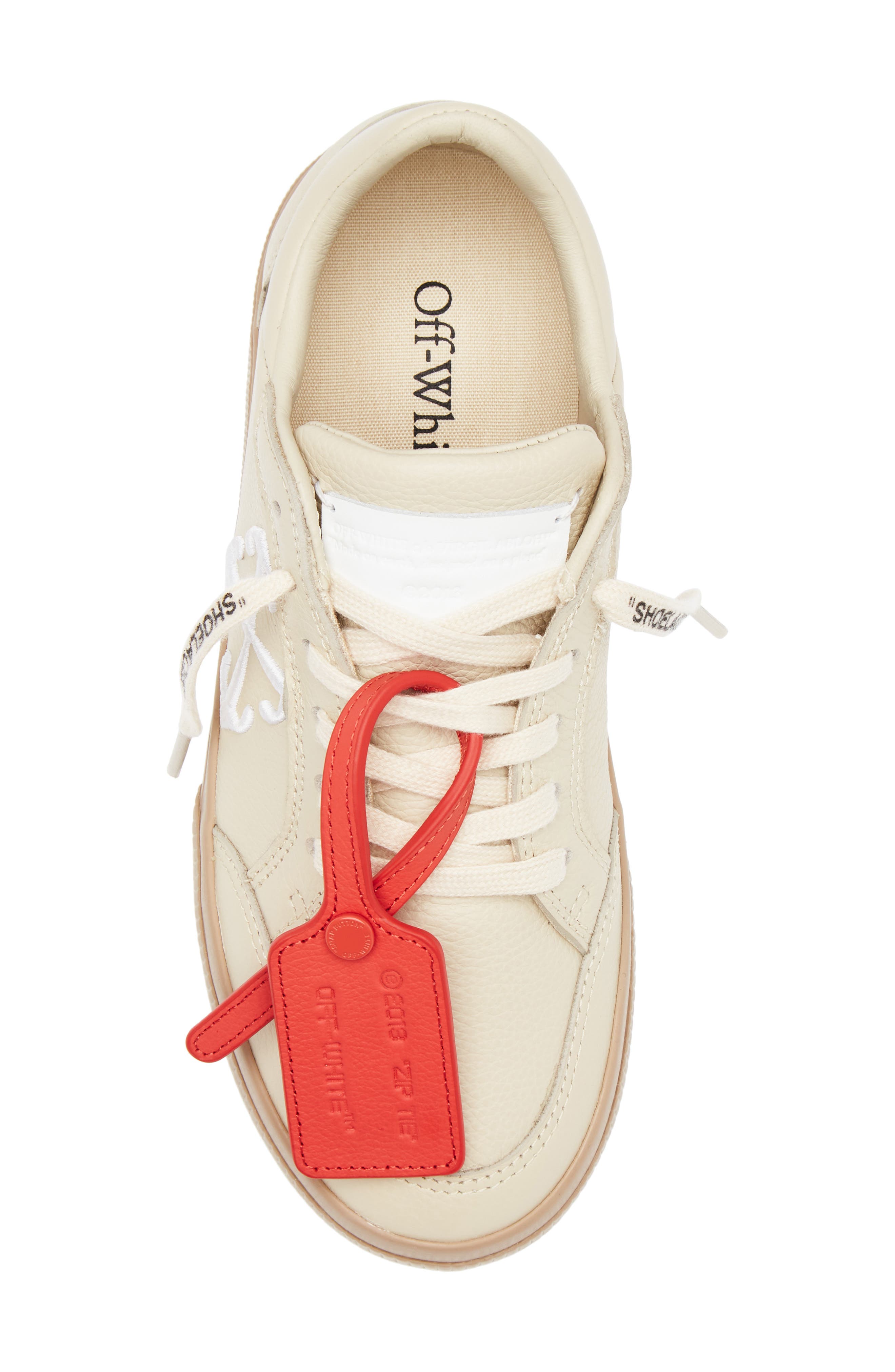 Off-White New Low Vulcanized Calfskin Leather Sneaker, Alternate, color, 