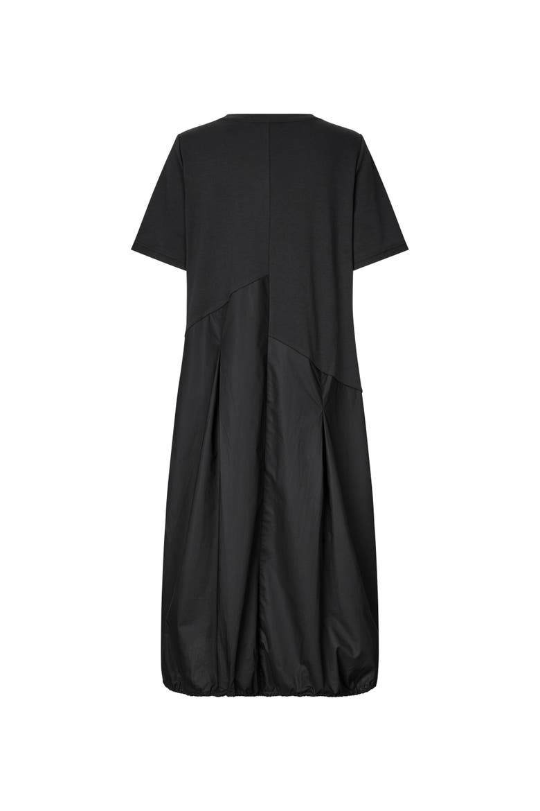 Manaholin Short Sleeve Midi Dress, Alternate, color, Black