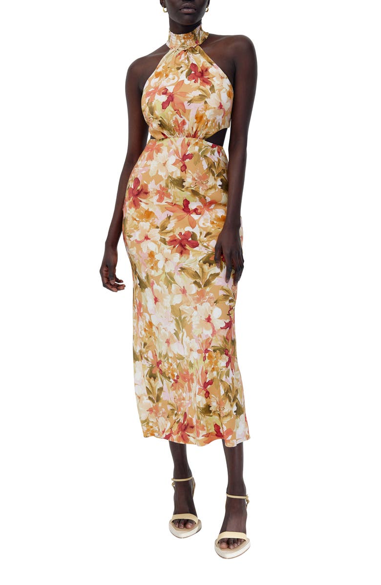 Significant Other Lapis Sleeveless Cutout Maxi Dress, Main, color, 