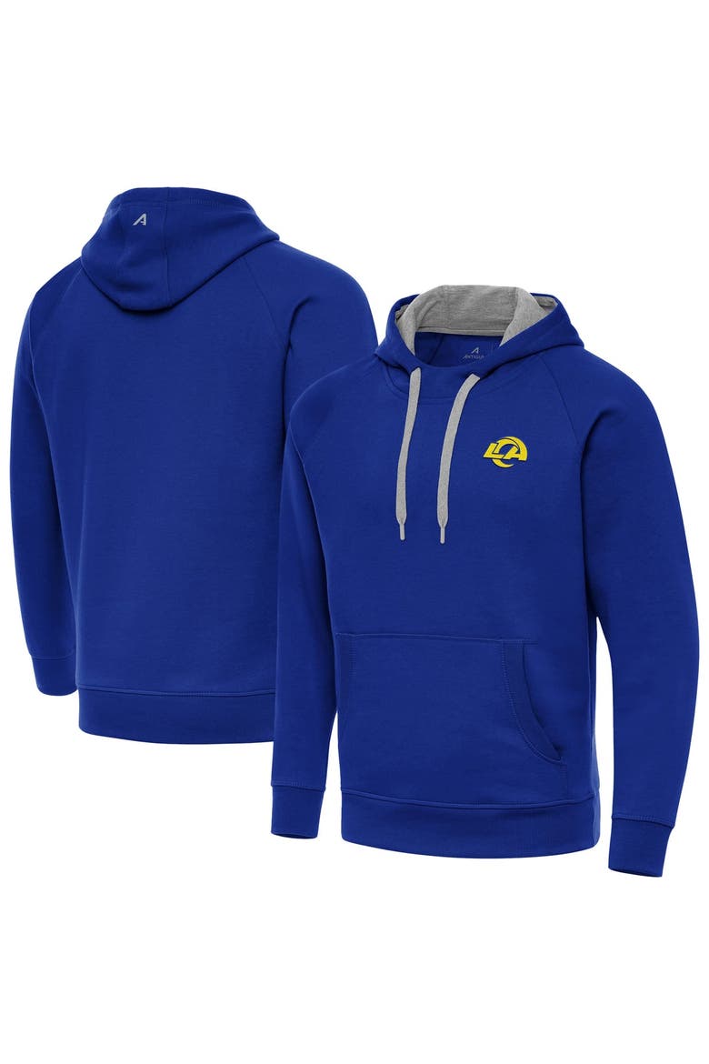 Men's Antigua Royal Los Angeles Rams Victory Hoodie, Main, color, Royal