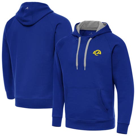Men's Antigua Royal Los Angeles Rams Victory Hoodie