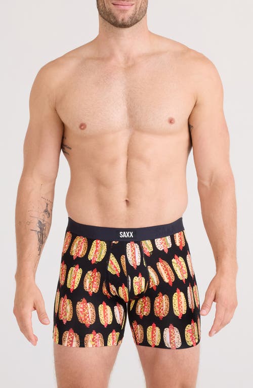 Saxx Vibe Xtra Boxer Briefs In Burgundy
