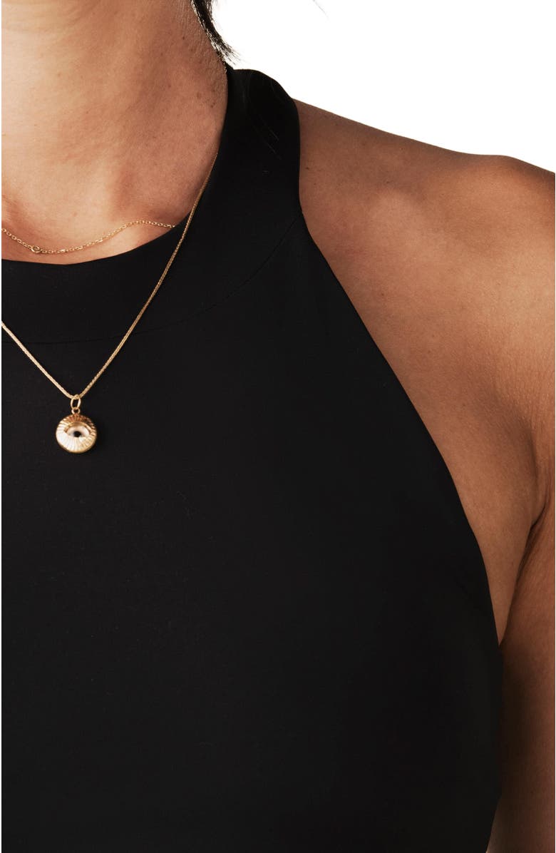 Losano High Neck Tank, Alternate, color, Black