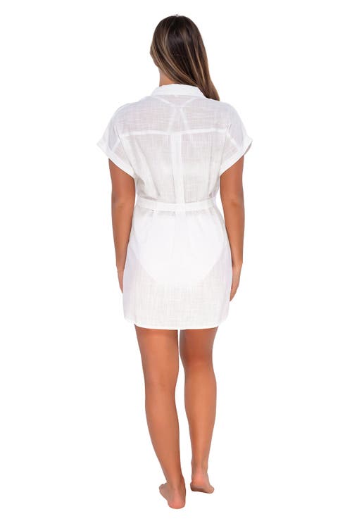 Sunsets Lucia Cover-up Dress In White Lily