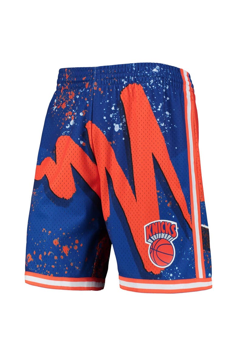Men's Mitchell & Ness Blue New York Knicks Hardwood Classics 1991 Hyper Hoops Swingman Shorts, Alternate, color, Blue