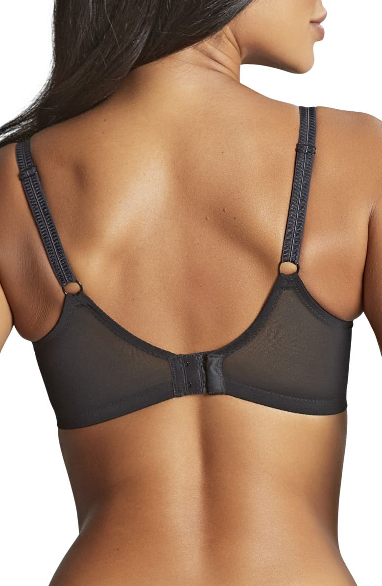 Panache Envy Underwire Stretch Lace Plunge Bra, Alternate, color, Black