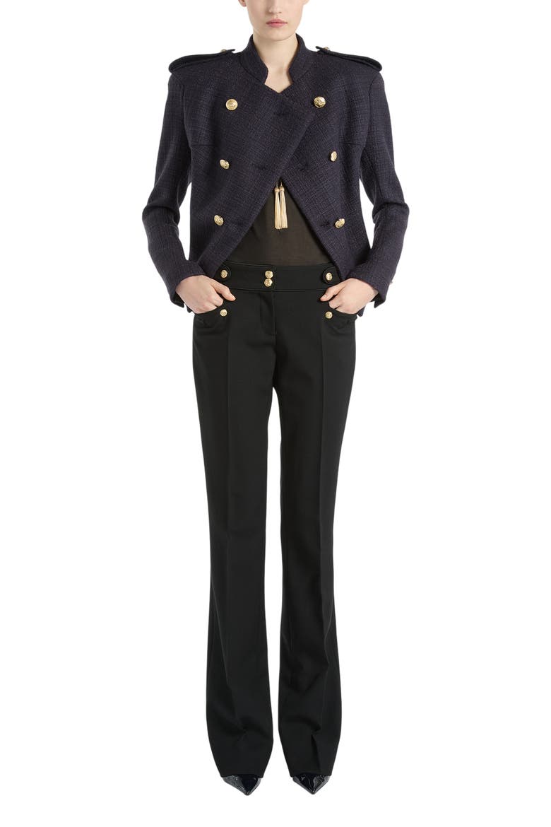 Tweed 6-Button Jacket, Main, color, blue