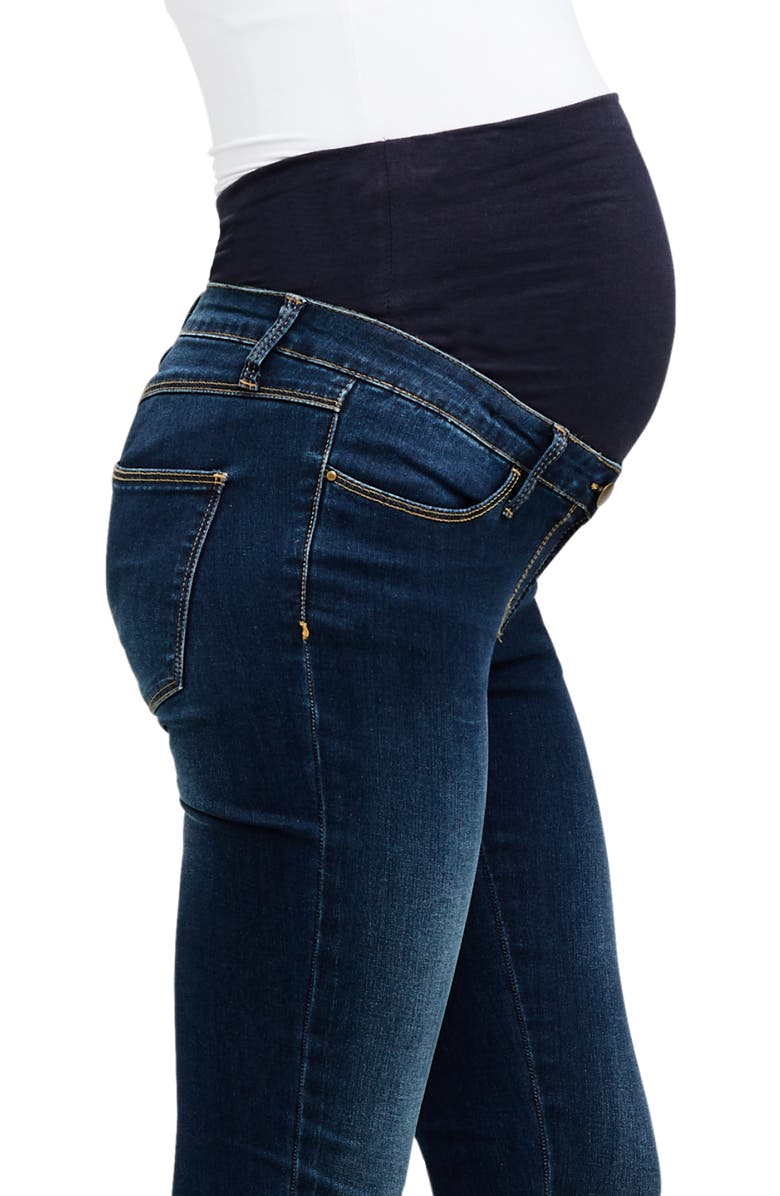 Ripe Maternity Rebel Skinny Leg Maternity Denim Jegging, Alternate, color, Indigo