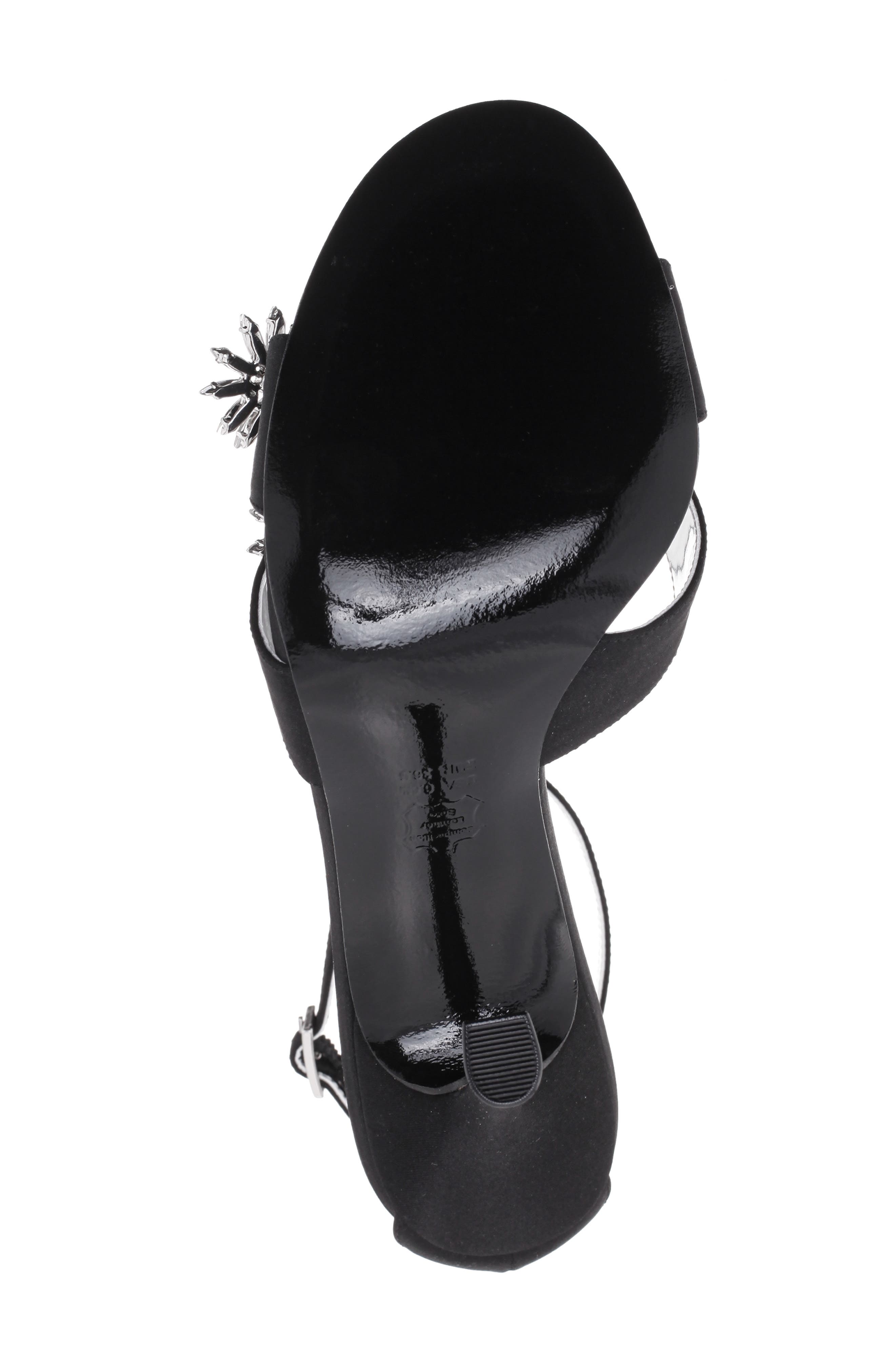 Nina Dawn Ankle Strap Sandal, Alternate, color, Black