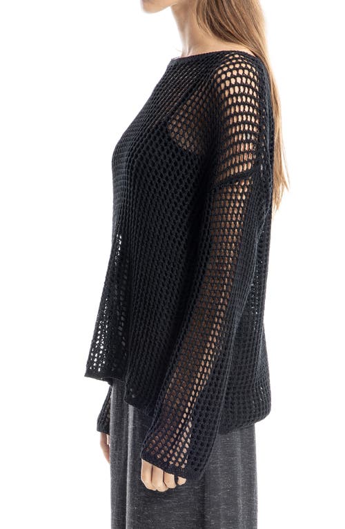 MAX STUDIO MAX STUDIO OVERSIZE OPEN KNIT SWEATER