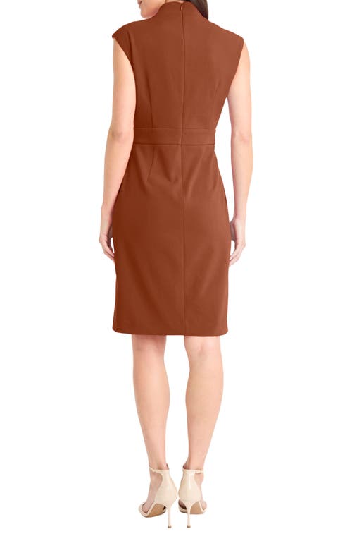 Maggy London Blazer Sheath Dress In Brown