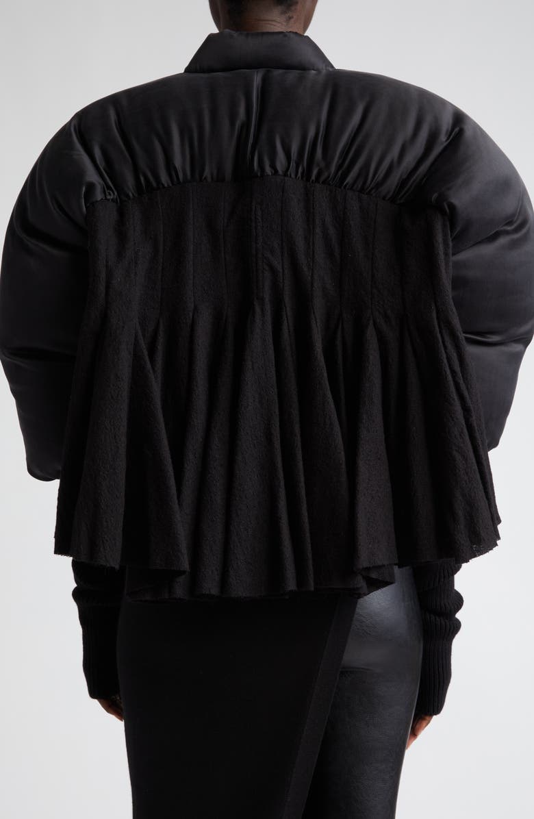 Rick Owens Duvetessa Mixed Media Crop Jacket, Alternate, color,