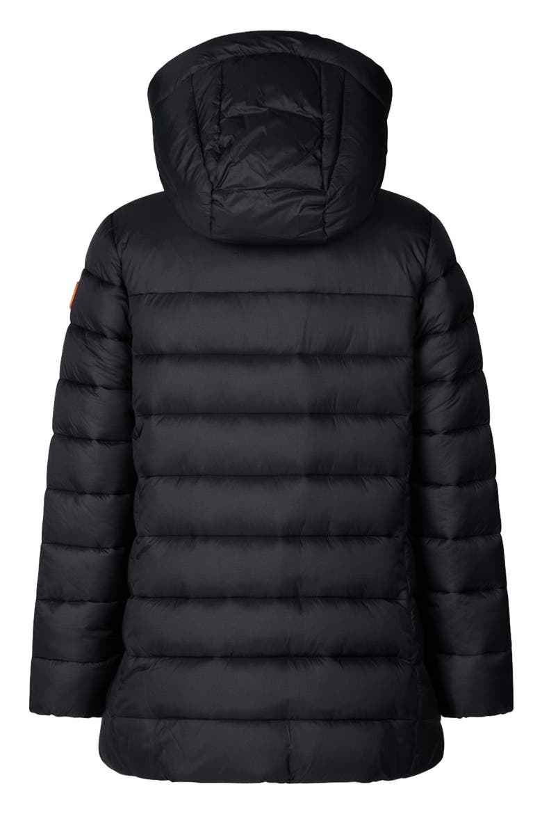 Kids' Meryl Water Repellent Puffer Coat, Alternate, color, BLACK