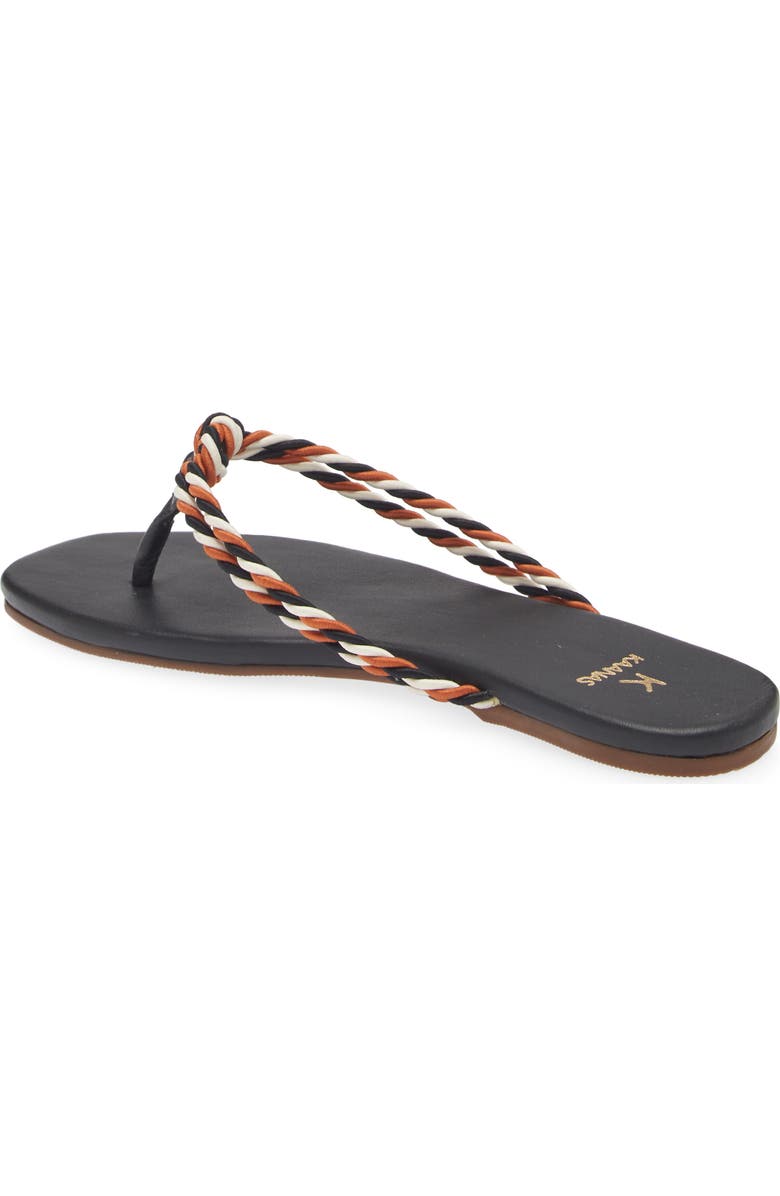 Kaanas Litibuan Corded Flip Flop, Alternate, color, Navy Multi