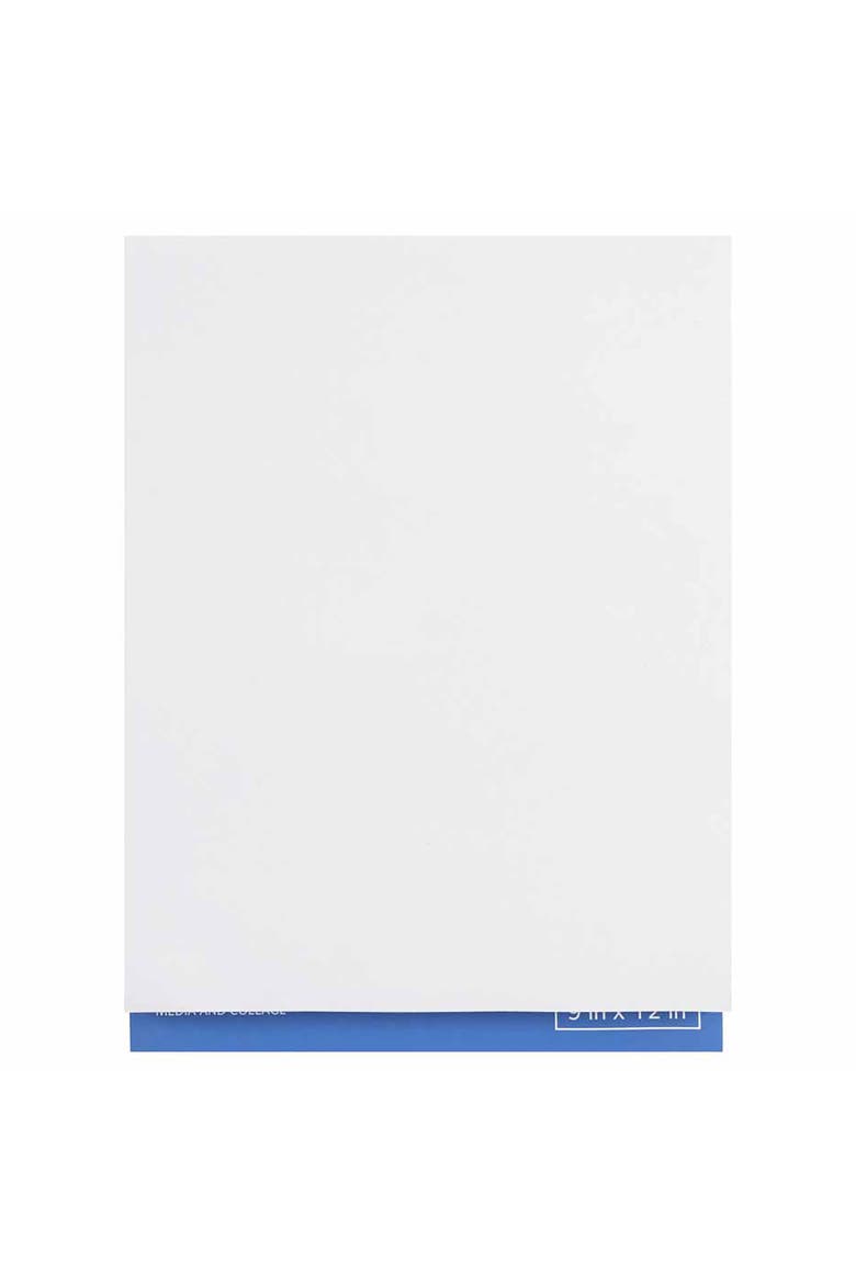 Mixed Media Paper Pad 60 Sheets, Alternate, color, White
