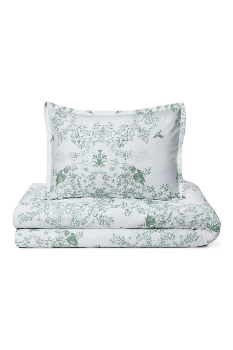 Noa Duvet Cover, Sheet & Shams Set, Main, color, GREEN