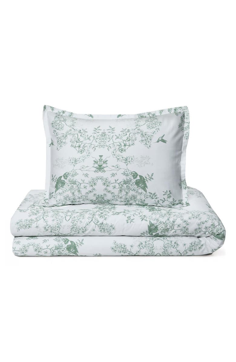 Domani Home Noa Duvet Cover, Sheet & Shams Set, Main, color, Green