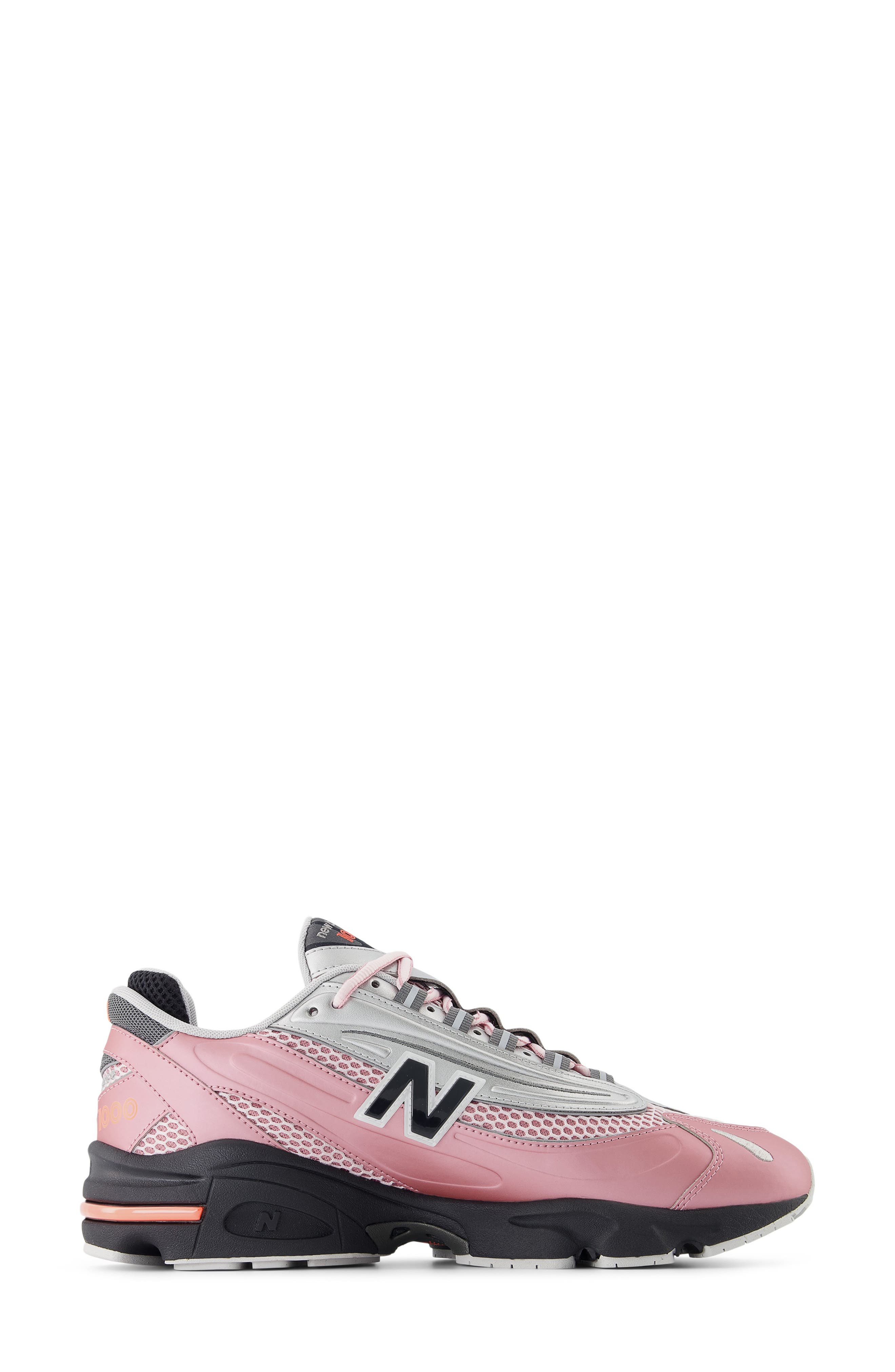 New Balance 1000 Sneaker, Alternate, color, Pink Taffy/ Silver Metallic
