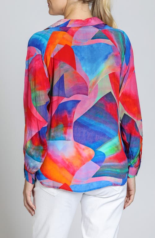 Apny Print Popover Top In Multi