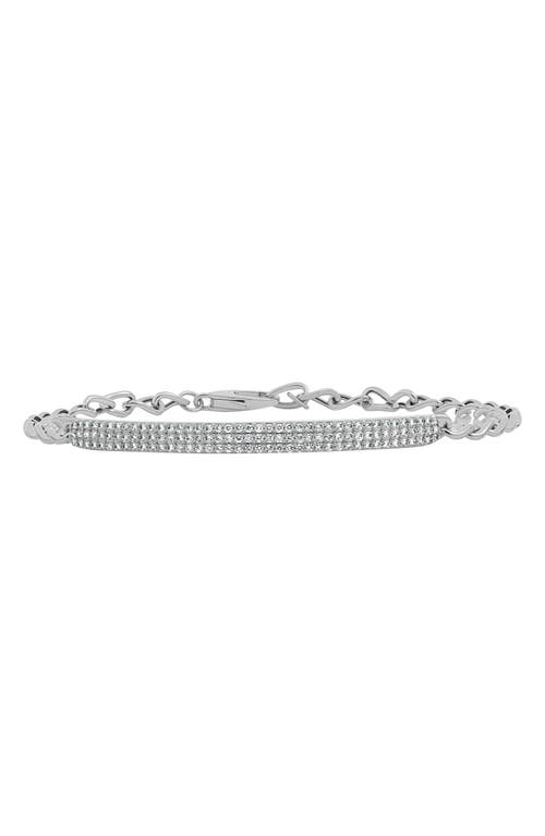 Bony Levy Bardot Pavé Diamond Id Bar Bracelet In 18k White Gold