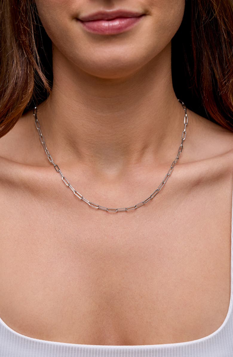 Bony Levy Ofira 14K Gold Chain Link Necklace, Alternate, color, 14K White Gold