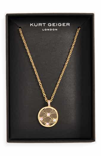 Kurt Geiger London Southbank Rainbow Round Pendant Necklace