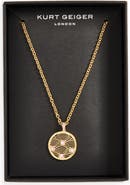 Kurt Geiger London Southbank Rainbow Round Pendant Necklace
