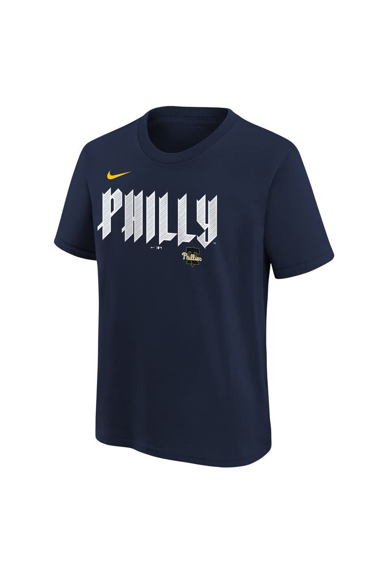 Youth Nike Trea Turner Navy Philadelphia Phillies City Connect Name & Number T-Shirt, Alternate, color, Navy