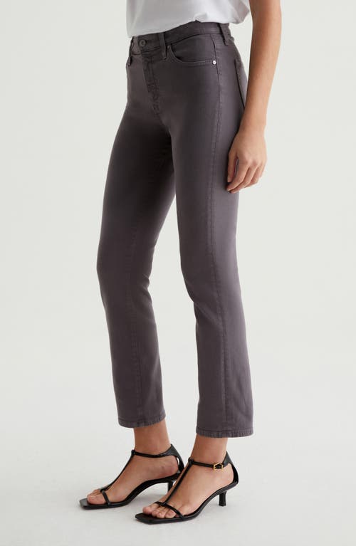Ag Mari Mid Rise Slim Straight Leg Crop Jeans In Misty Grey
