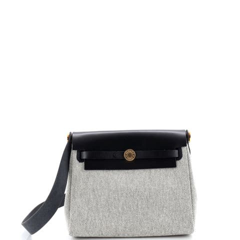 Herbag Zip Toile and Leather 20