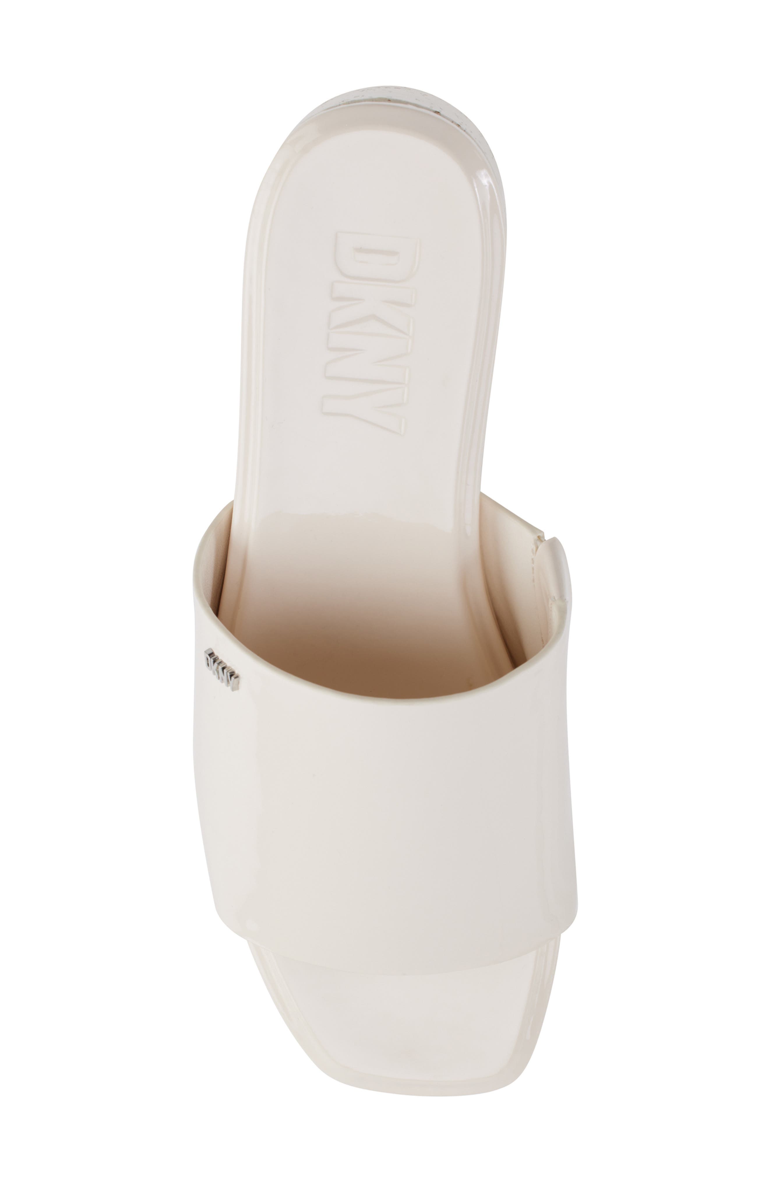 DKNY Adalira Platform Slide Sandal, Alternate, color, Egg Nog