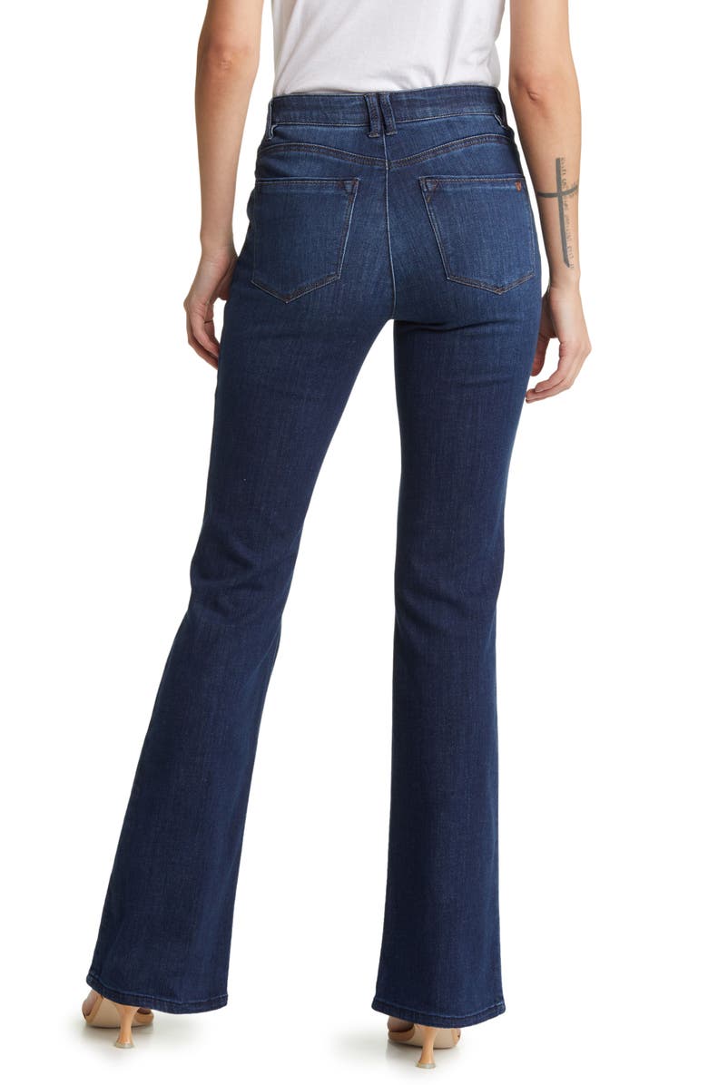 'Ab'Solution Button Trim Flare Jeans
