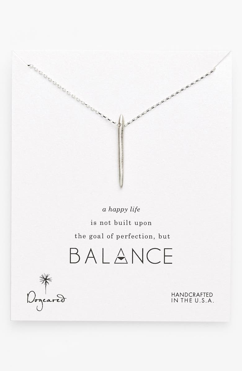 Dogeared 'Balance' Spiky Spear Pendant Necklace, Main, color,