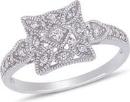 Julianna B. Diamond Vintage Ring 10k White Gold