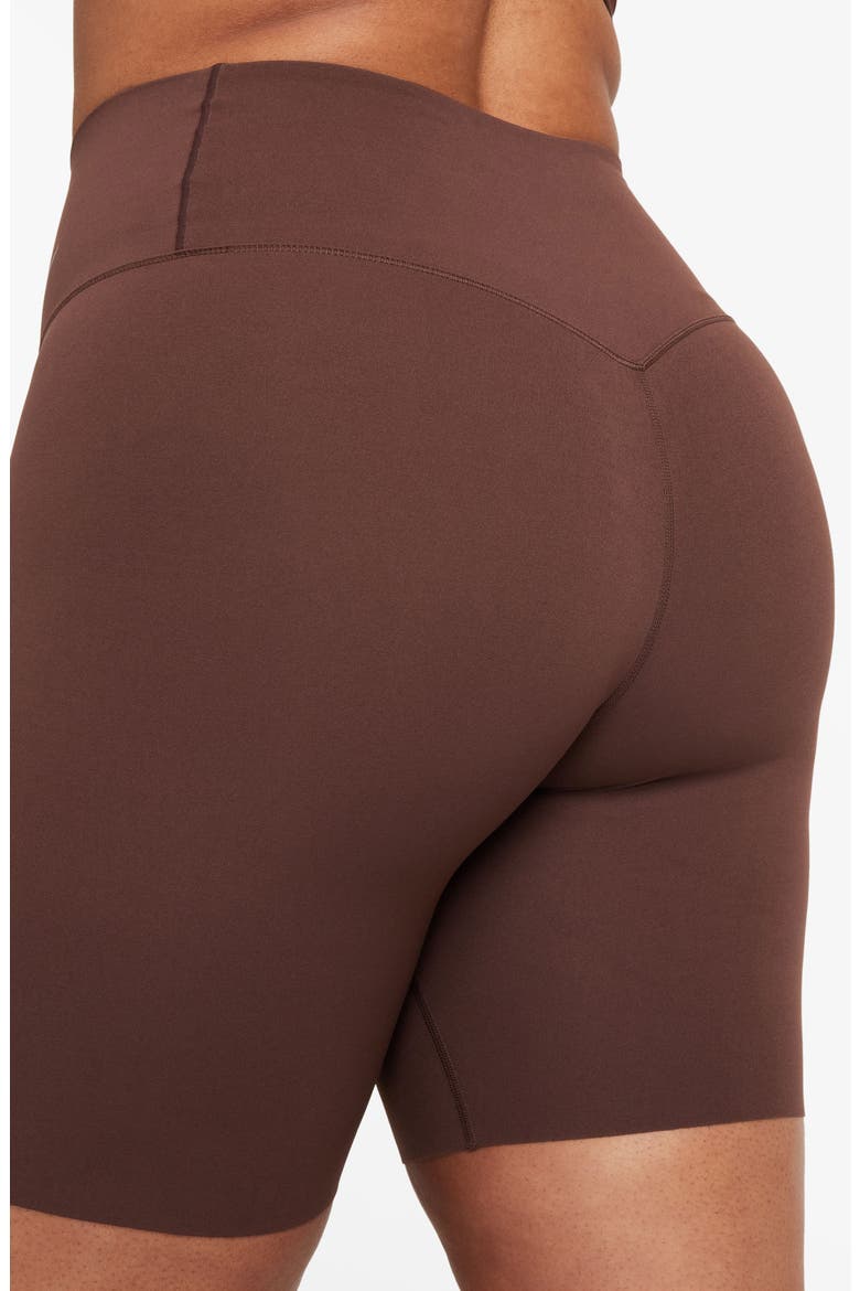 Zenvy Gentle-Support High-Waisted 8-Inch Biker Shorts, Alternate, color, EARTH/ BLACK